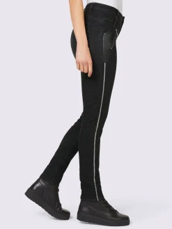 Mandarin Jeans|Pantalons<Jean push-up détails en qualité lisse