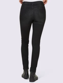 Mandarin Jeans|Pantalons<Jean push-up détails en qualité lisse