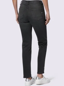 Mandarin Jeans|Pantalons<Jean skinny coutures de séparation affinantes