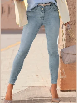 LASCANA Jeans|Pantalons<Jean skinny fit patte de boutonnage visible devant