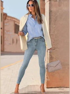 LASCANA Jeans|Pantalons<Jean skinny fit patte de boutonnage visible devant