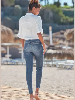 LASCANA Jeans|Pantalons<Jean taille haute jegging taille haute avec boutons