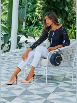 LASCANA Pantalons<Jegging 7/8 coupe étroite