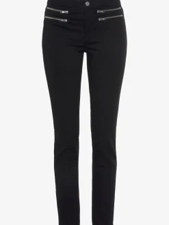 Vivance Pantalons<Jegging détails zippés devant