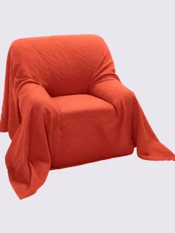 helline home Coussins Déco Et Housses<Jeté de fauteuil protection fauteuil tissée