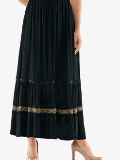 Creation L Jupes<Jupe à coupe évasée style gipsy