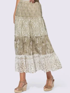 Linea Tesini Jupes<Jupe à niveaux motif imprimé exclusif