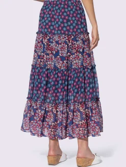 Linea Tesini Jupes<Jupe à niveaux qualité tissée