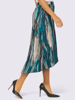 Creation L Jupes<Jupe à panneaux pure viscose