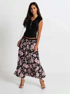 Jupes<Jupe à panneaux qualité tissée