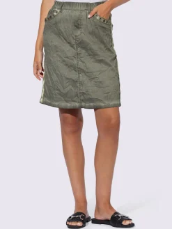 Mandarin Jupes<Jupe ceinture élastique confortable