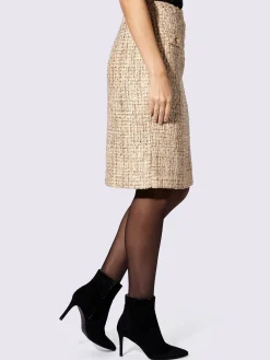 Ashley Brooke Jupes<Jupe crayon fil bouclé à paillettes