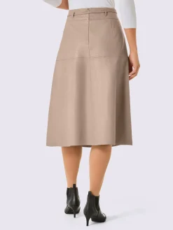 Mainpol Jupes<Jupe en cuir doublure en viscose de qualité