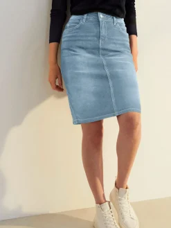Jupes<Jupe en jean 99% coton