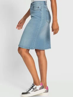 Jupes<Jupe en jean 99% coton