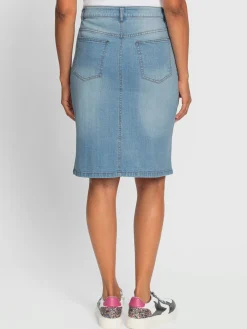 Jupes<Jupe en jean 99% coton