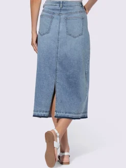 Linea Tesini Jupes<Jupe en jean délavé tendance