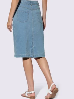 Rick Cardona Jupes<Jupe en jean détail animal brillant sur le passant