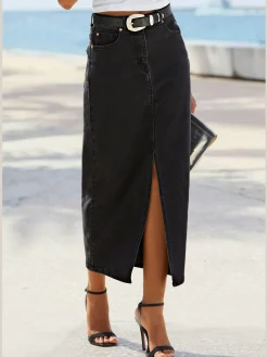 Buffalo Jupes<Jupe en jean fente devant