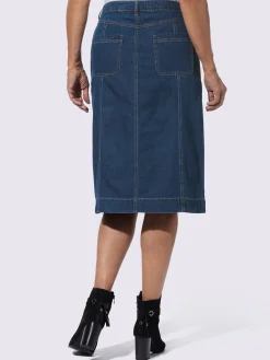 Jupes<Jupe en jean pur coton