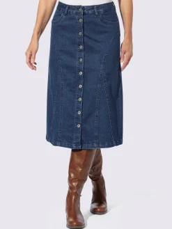 Jupes<Jupe en jean qualité coton doux sur la peau
