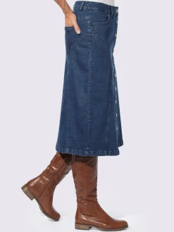 Jupes<Jupe en jean qualité coton doux sur la peau