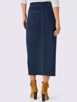 CREATION L PREMIUM Jupes<Jupe en jean qualité thermo-isolante