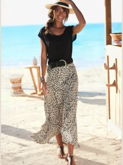 Buffalo Jupes<Jupe en jersey large ceinture