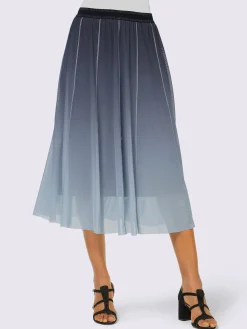 Creation L Jupes<Jupe en mousseline ceinture élastique