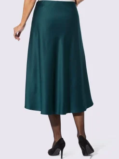 Jupes<Jupe en satin satin mat élégant