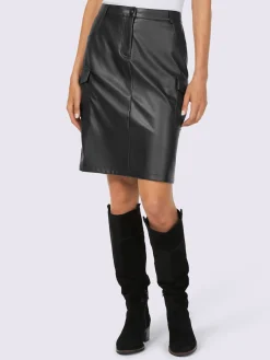 Rick Cardona Jupes<Jupe en synthétique poches cargo à fermeture boutonnée