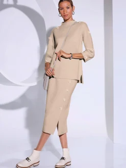 Creation L Jupes|Pulls<Jupe en tricot à porter ensemble ou séparément pour un style parfait