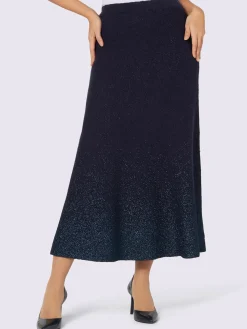 Creation L Jupes<Jupe en tricot coupe évasée