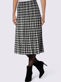 Ashley Brooke Jupes<Jupe en tricot motif pied-de-poule