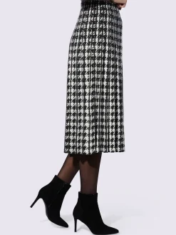 Ashley Brooke Jupes<Jupe en tricot motif pied-de-poule