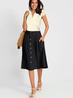 Jupes<Jupe estivale 70% coton