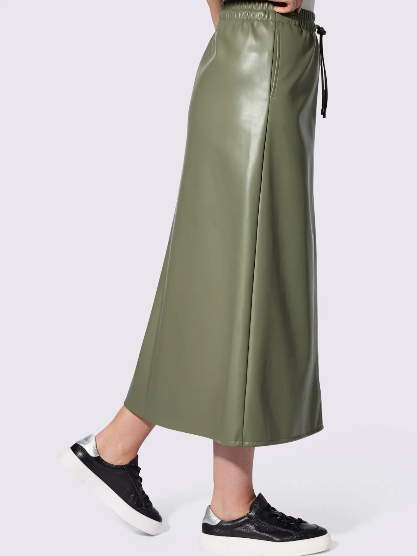 Rick Cardona Jupes<Jupe longue imitation cuir souple