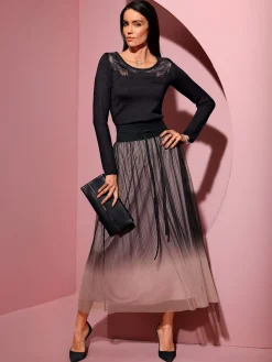 Creation L Jupes<Jupe maille en polyester recyclé