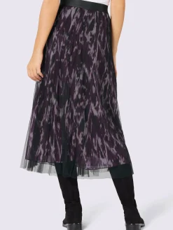 Creation L Jupes<Jupe maille maille transparente