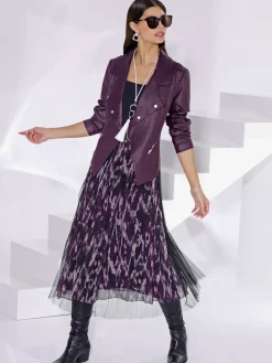 Creation L Jupes<Jupe maille maille transparente