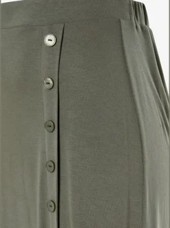 Buffalo Jupes<Jupe midi bords côtes intégrés avec élastique au dos