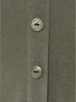 Buffalo Jupes<Jupe midi bords côtes intégrés avec élastique au dos