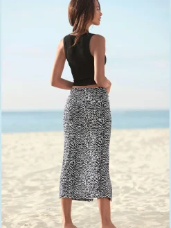 Vivance Jupes<Jupe midi ceinture avec élastique intégré