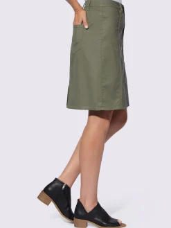 Linea Tesini Jupes<Jupe tissée coupe en a