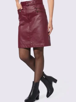 Rick Cardona Jupes<Jupe tissée revêtement mat et brillant