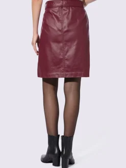 Rick Cardona Jupes<Jupe tissée revêtement mat et brillant