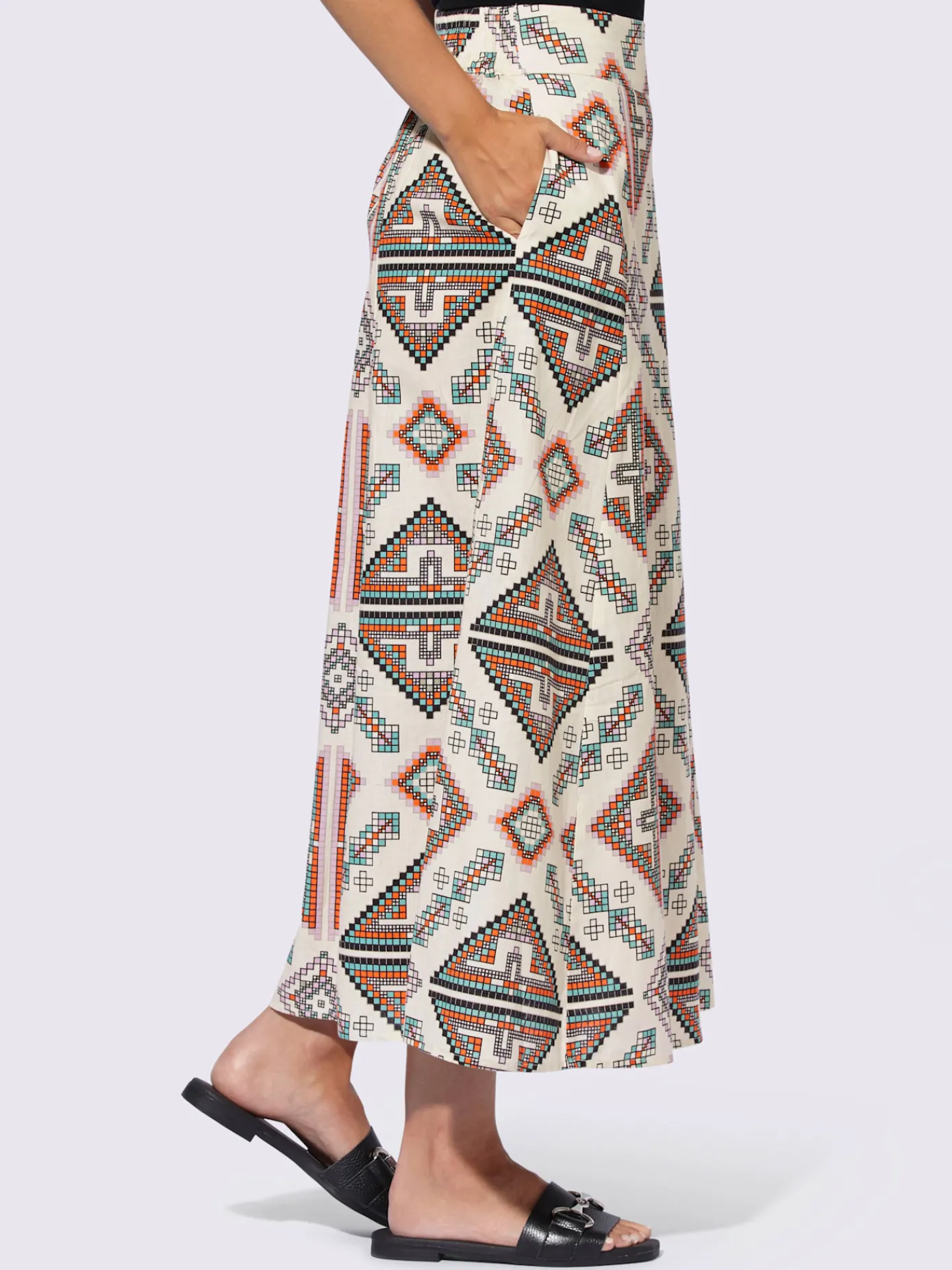 Rick Cardona Jupes<Jupe évasée motif imprimé exclusif