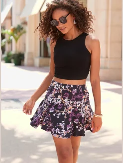 Vivance Jupes<Jupe-culotte ceinture élastique confortable