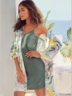 Vivance Dreams Robes De Chambre<Kimono avec tresses comme ceinture à nouer