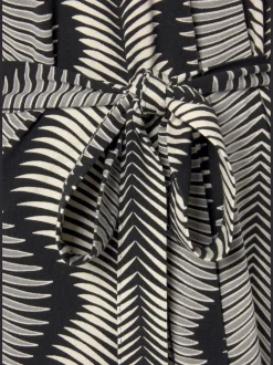 LASCANA Robes De Chambre<Kimono court avec imprimé palmiers graphique